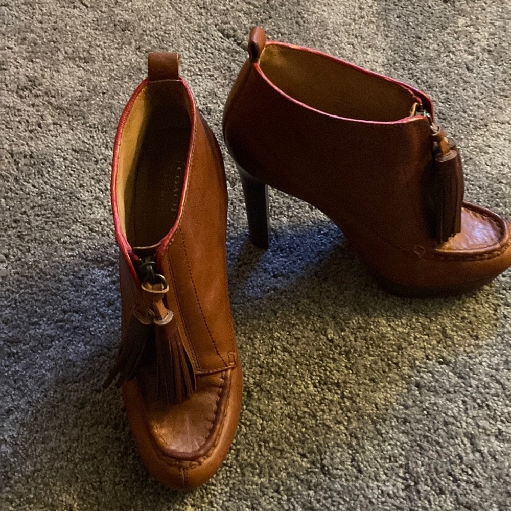 Coach heeled bootie
